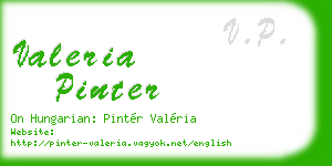 valeria pinter business card