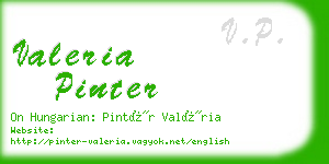 valeria pinter business card